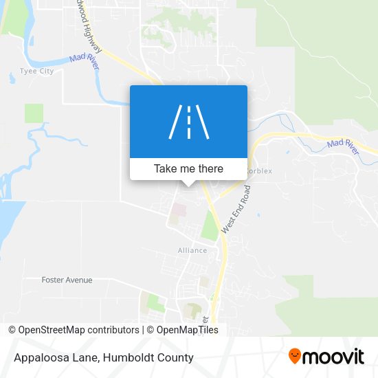 Appaloosa Lane map