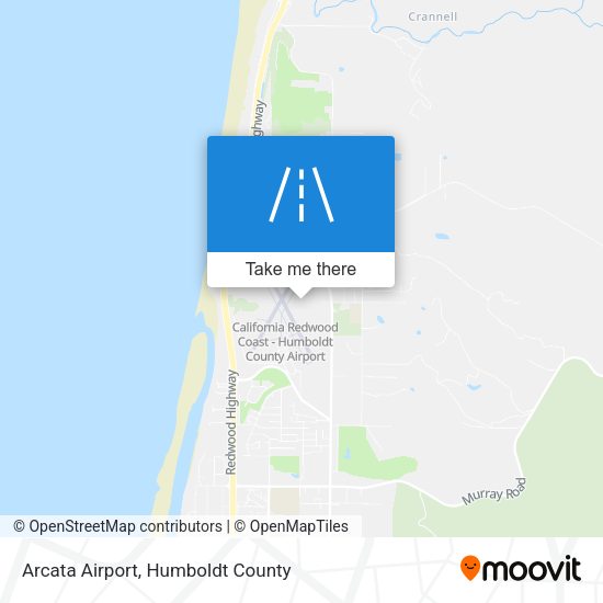 Arcata Airport map