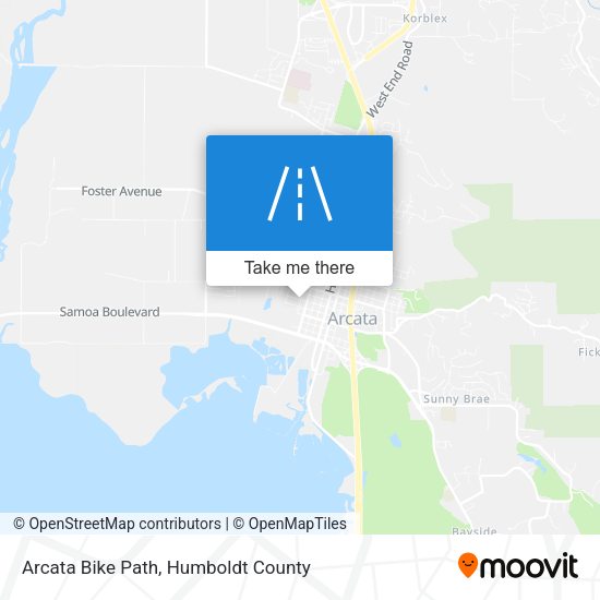 Mapa de Arcata Bike Path