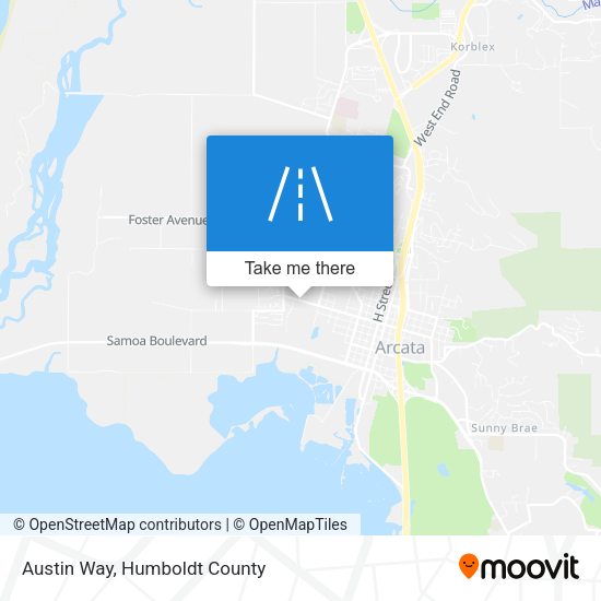 Austin Way map