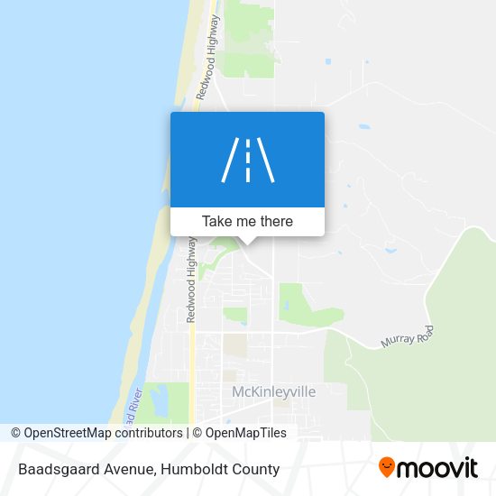 Baadsgaard Avenue map