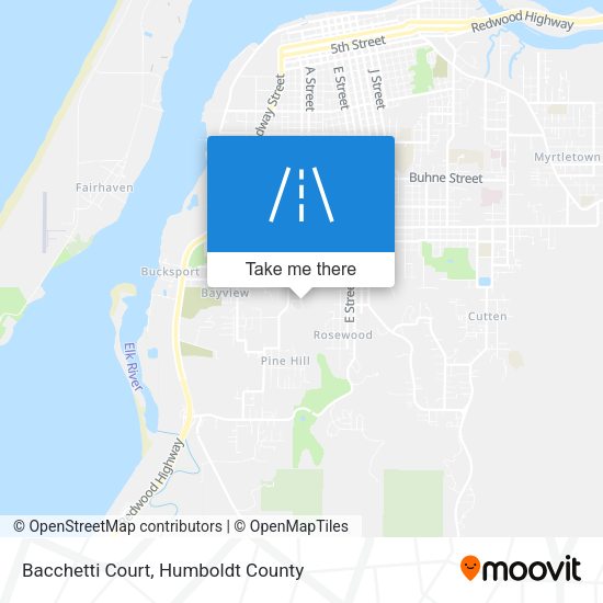 Bacchetti Court map