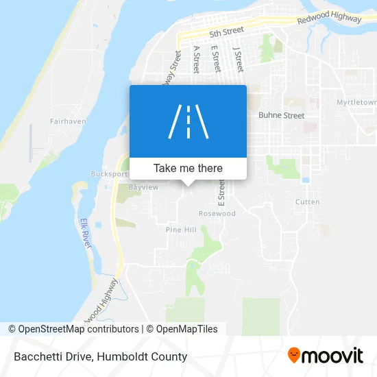 Bacchetti Drive map