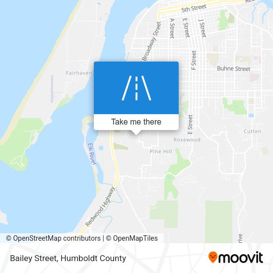 Mapa de Bailey Street