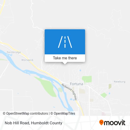 Nob Hill Road map