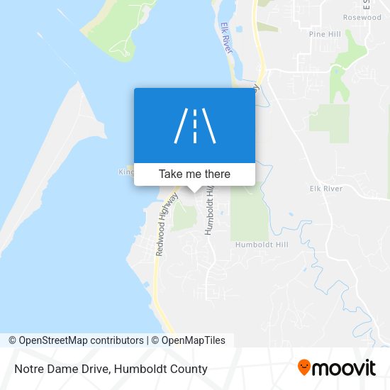 Mapa de Notre Dame Drive
