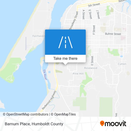 Barnum Place map