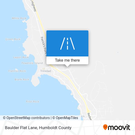 Mapa de Baulder Flat Lane