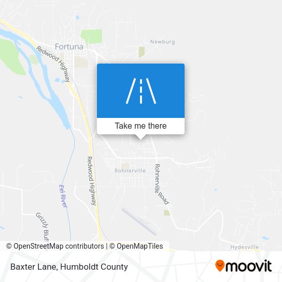 Baxter Lane map