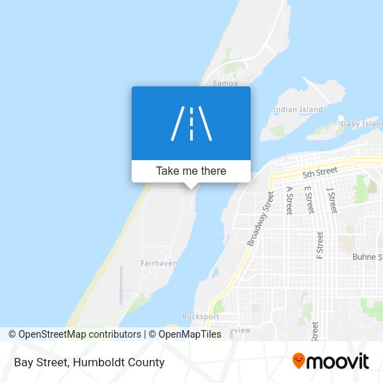 Mapa de Bay Street