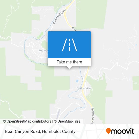 Mapa de Bear Canyon Road