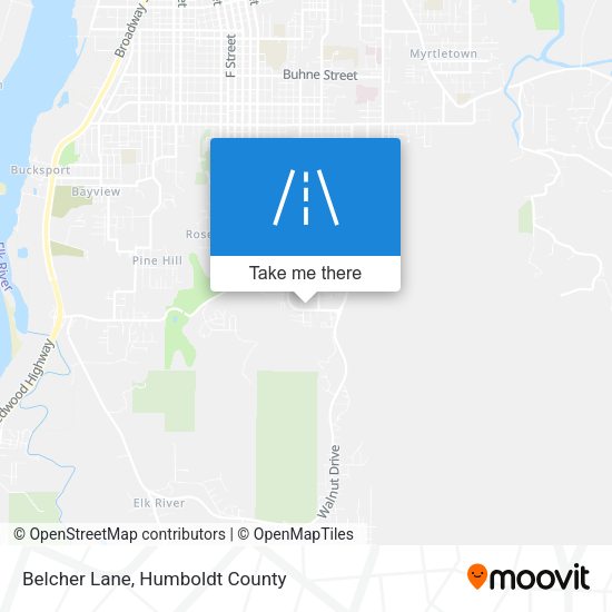 Mapa de Belcher Lane