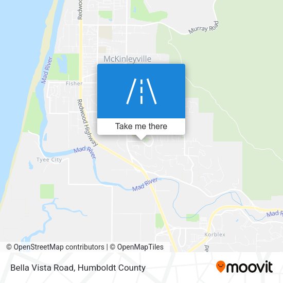Bella Vista Road map