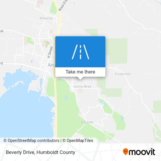 Beverly Drive map