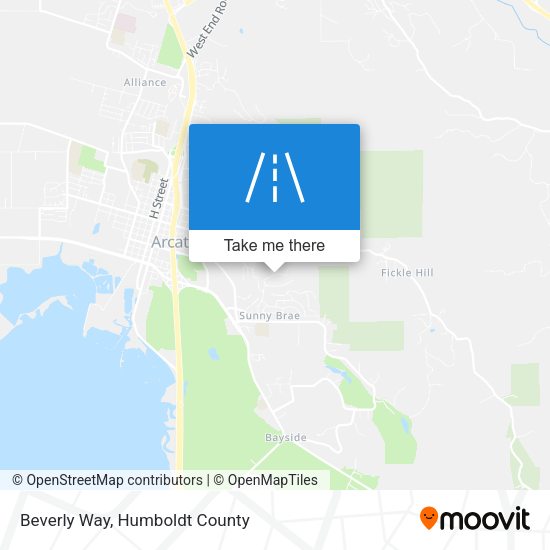 Beverly Way map