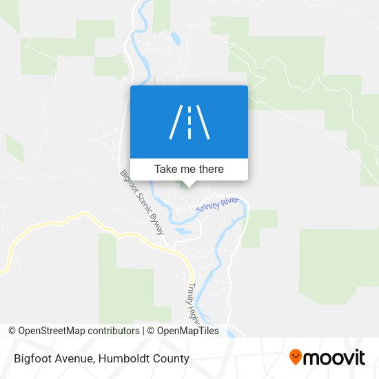 Bigfoot Avenue map