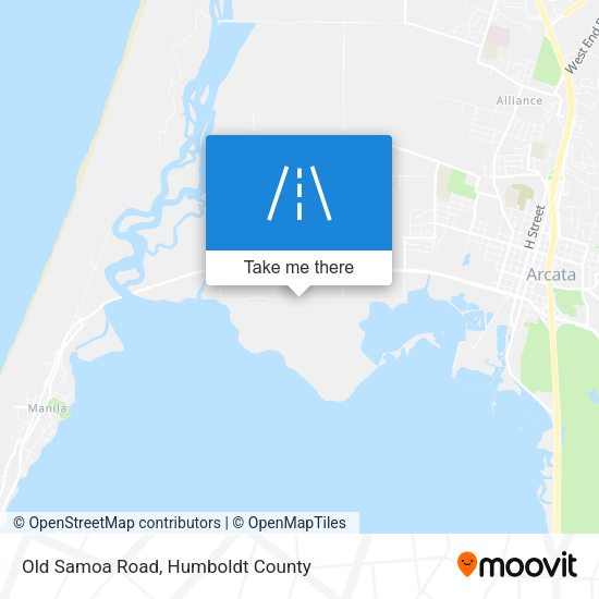 Mapa de Old Samoa Road