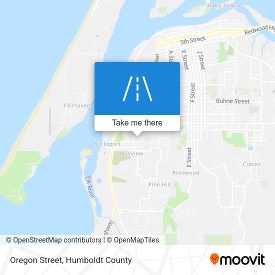 Oregon Street map