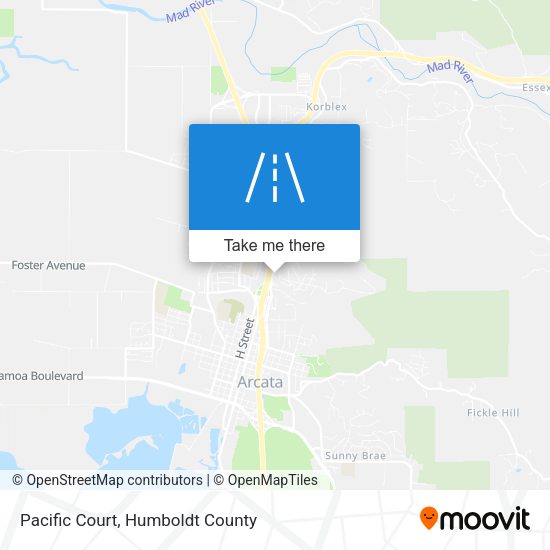 Mapa de Pacific Court