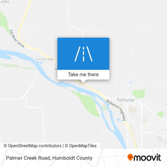 Mapa de Palmer Creek Road