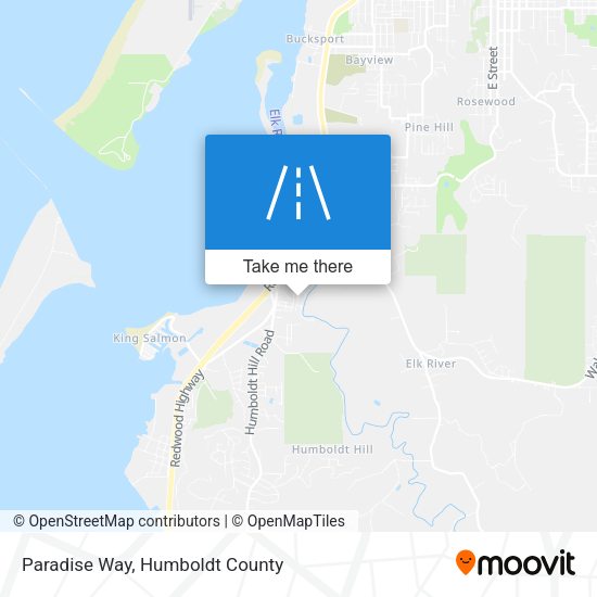Paradise Way map