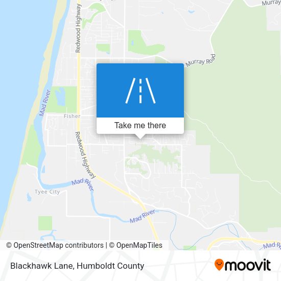 Blackhawk Lane map