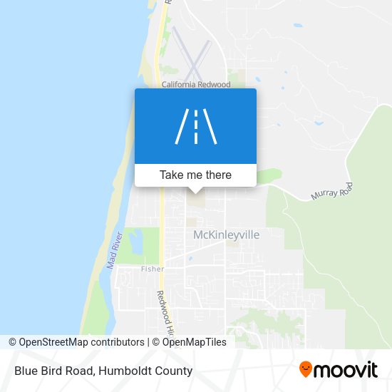 Mapa de Blue Bird Road