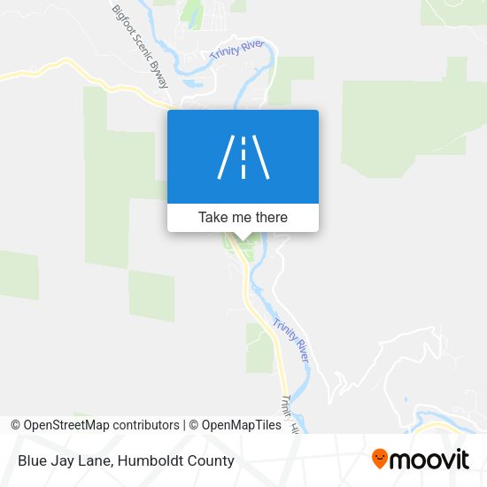 Blue Jay Lane map