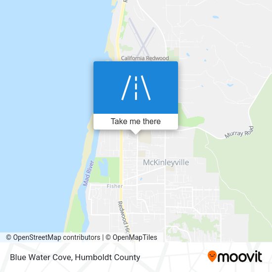 Mapa de Blue Water Cove