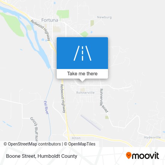 Mapa de Boone Street