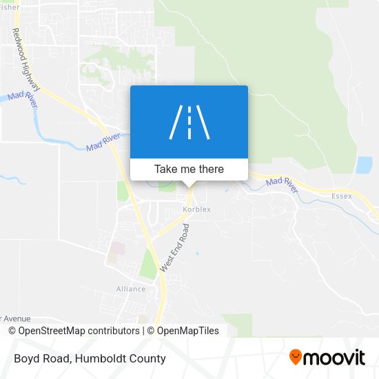 Boyd Road map