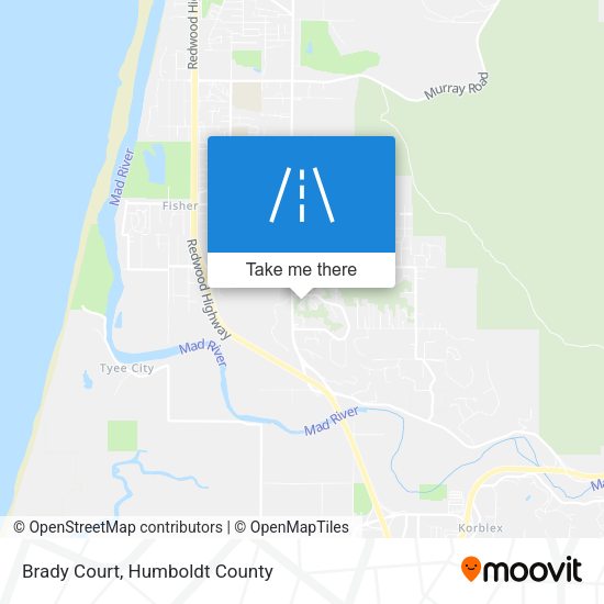 Brady Court map