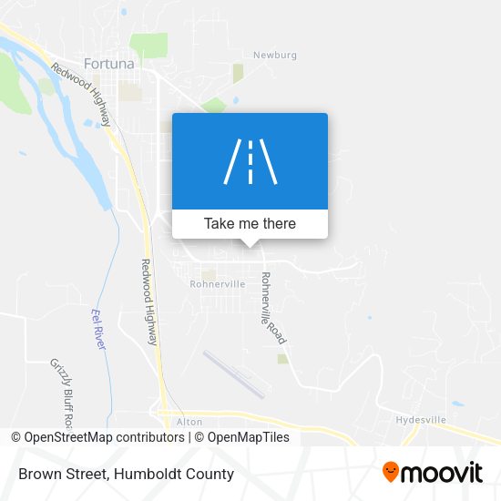 Brown Street map