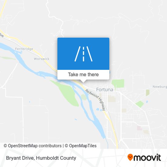 Bryant Drive map