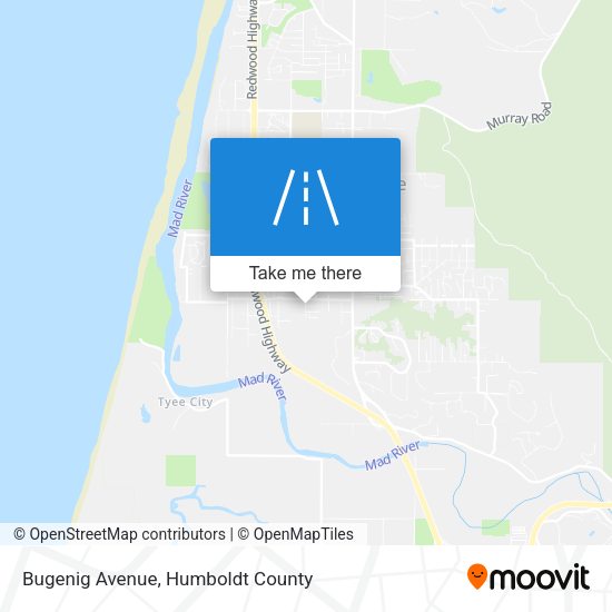Bugenig Avenue map