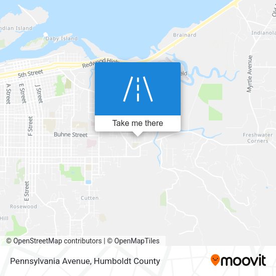 Pennsylvania Avenue map