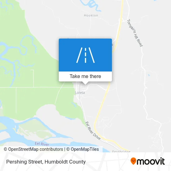 Pershing Street map