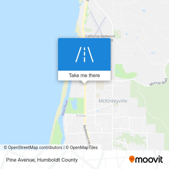 Mapa de Pine Avenue