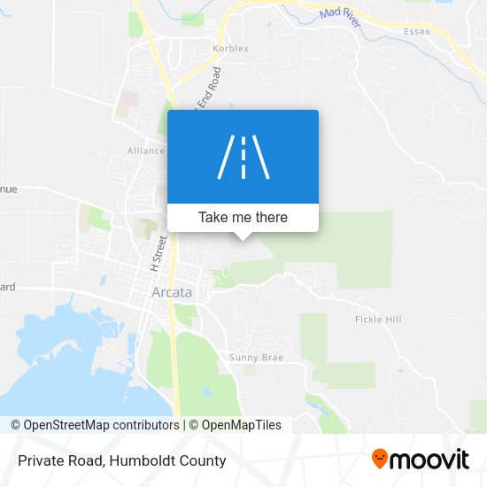 Private Road map