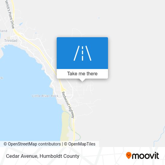 Mapa de Cedar Avenue