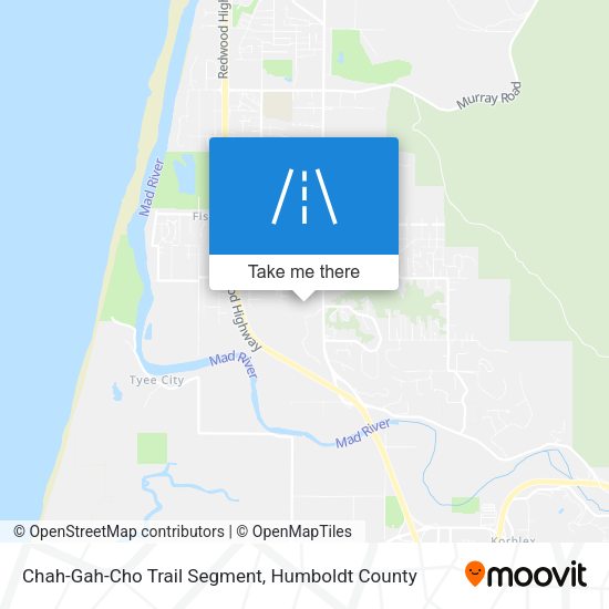 Chah-Gah-Cho Trail Segment map