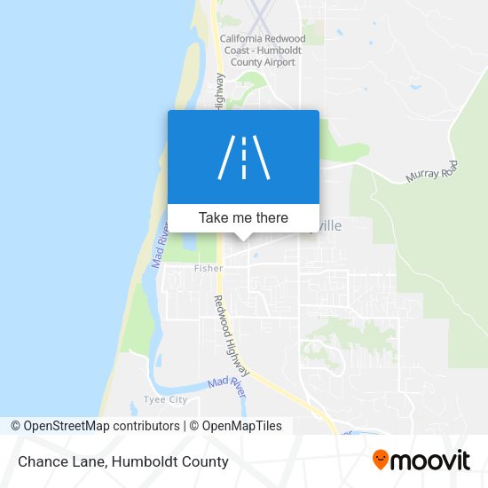 Chance Lane map
