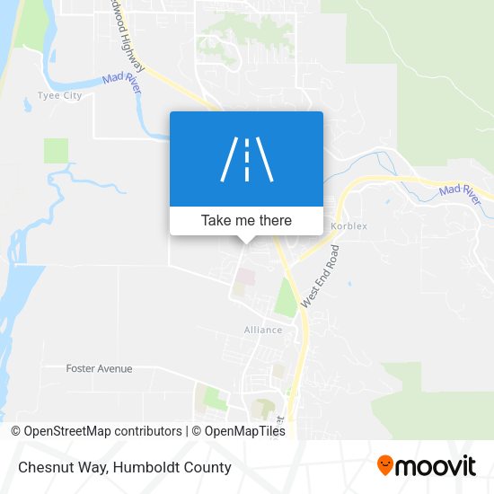 Mapa de Chesnut Way