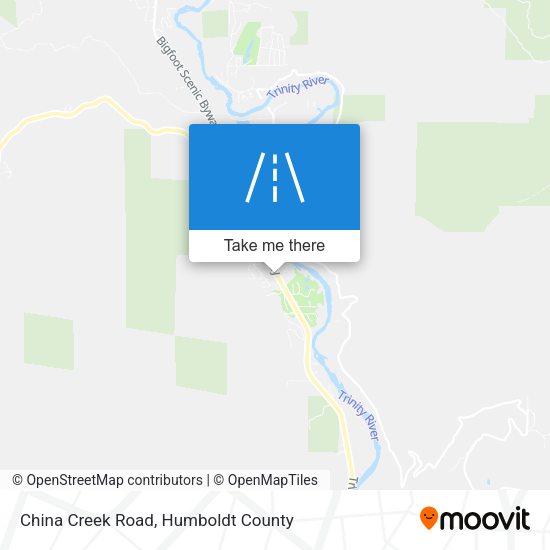 China Creek Road map