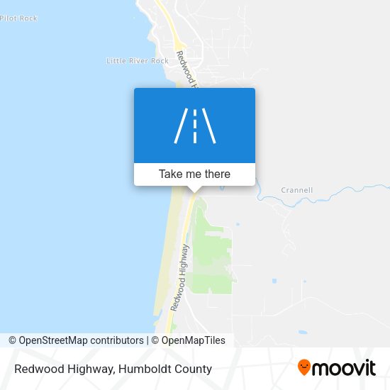Redwood Highway map