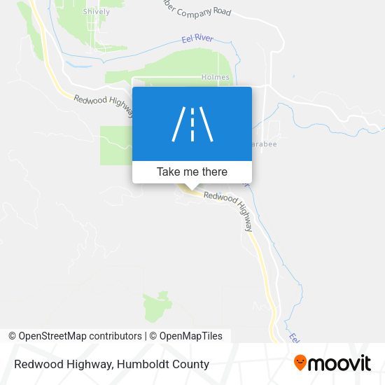 Redwood Highway map