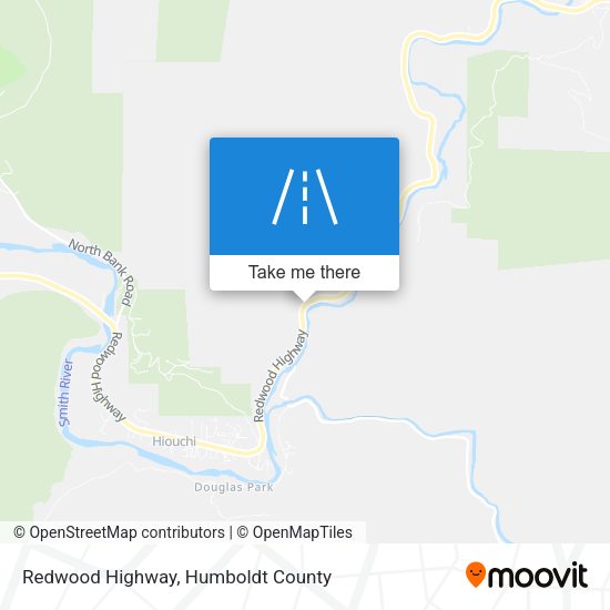 Mapa de Redwood Highway