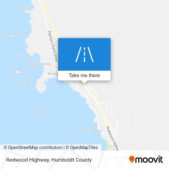 Mapa de Redwood Highway