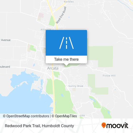 Mapa de Redwood Park Trail