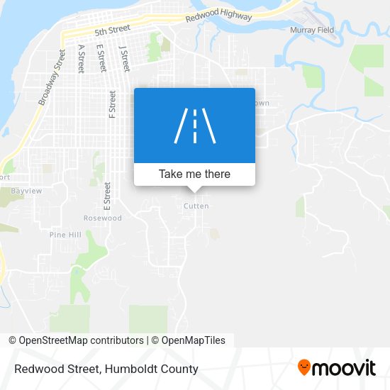 Redwood Street map